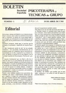 Portada Boletín 1 – 1981